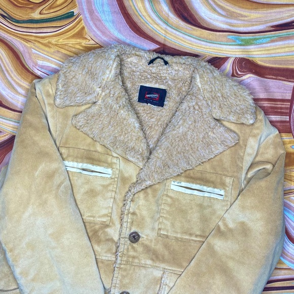 national shirt shop Other - Vintage Sherpa Jacket 60s Corduroy Rancher Coat